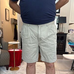 Men's Classic Tan Shorts  pleated 9” inseam